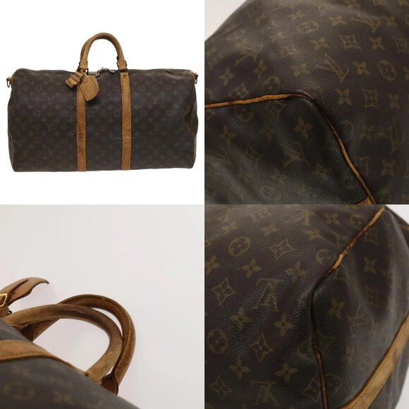 LOUIS VUITTON Monogram Keepall Bandouliere 55 Boston Bag M41414 LV Auth bs26511 - Picture 13 of 15